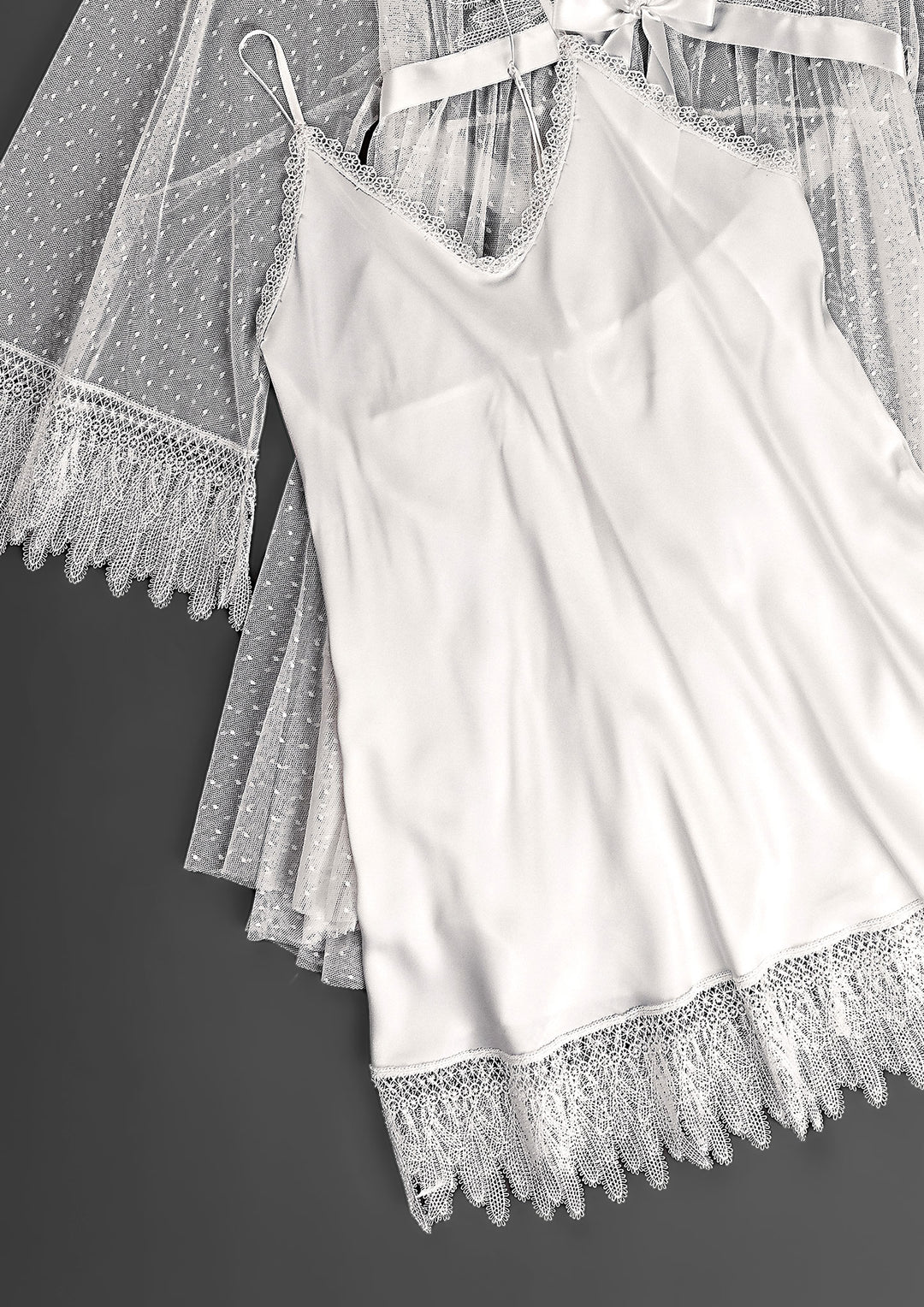 Bridal Lace Tulle Lingerie Set