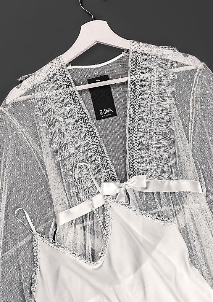 Bridal Lace Tulle Lingerie Set