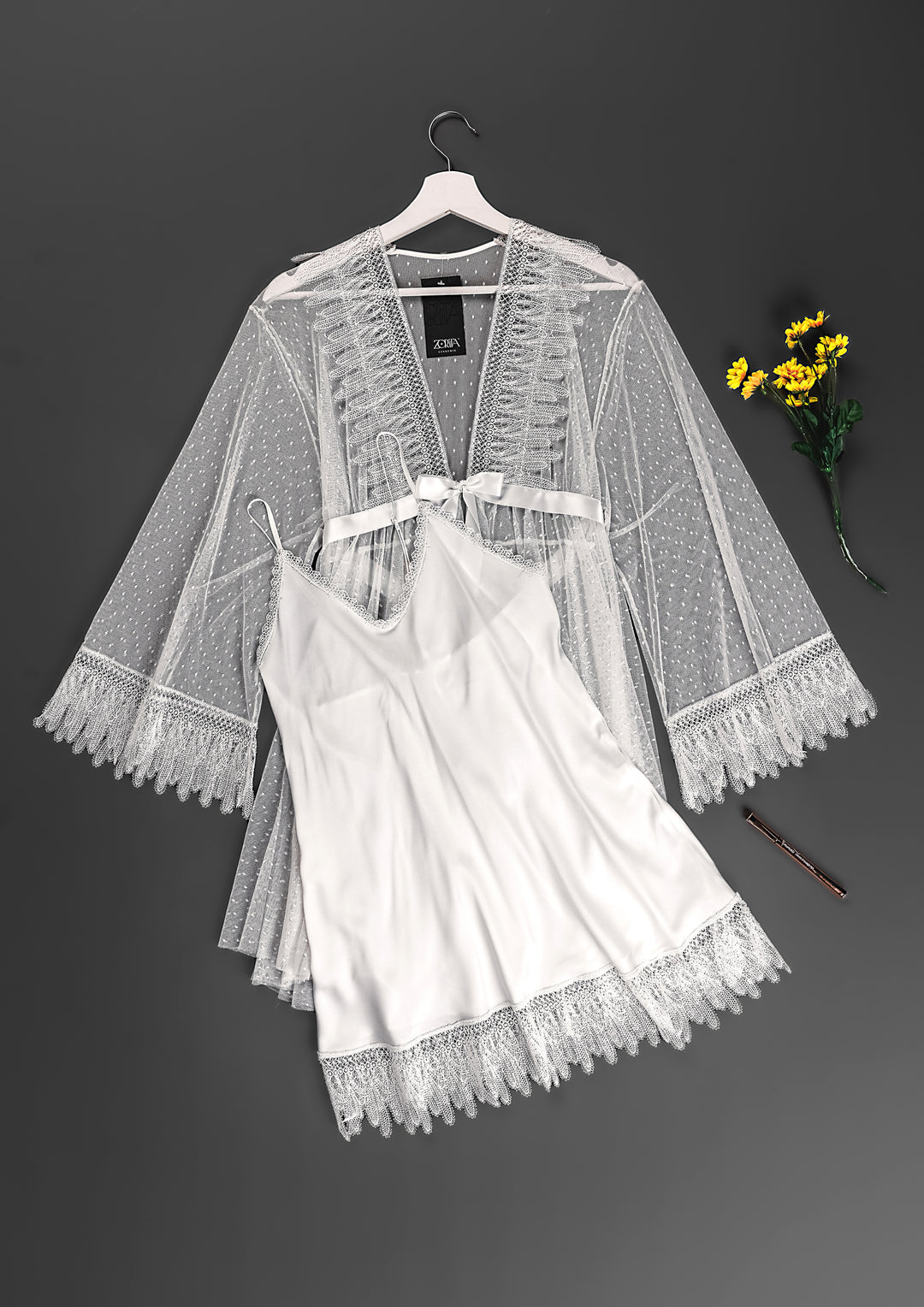 Bridal Lace Tulle Lingerie Set