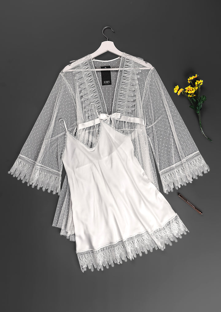 Bridal Lace Tulle Lingerie Set