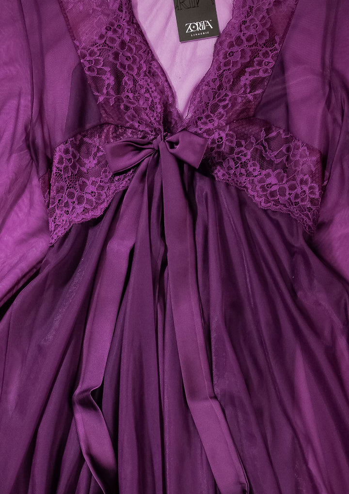 روب دانتيل بلمسة حريرية