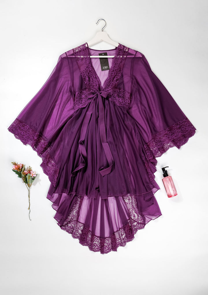 روب دانتيل بلمسة حريرية