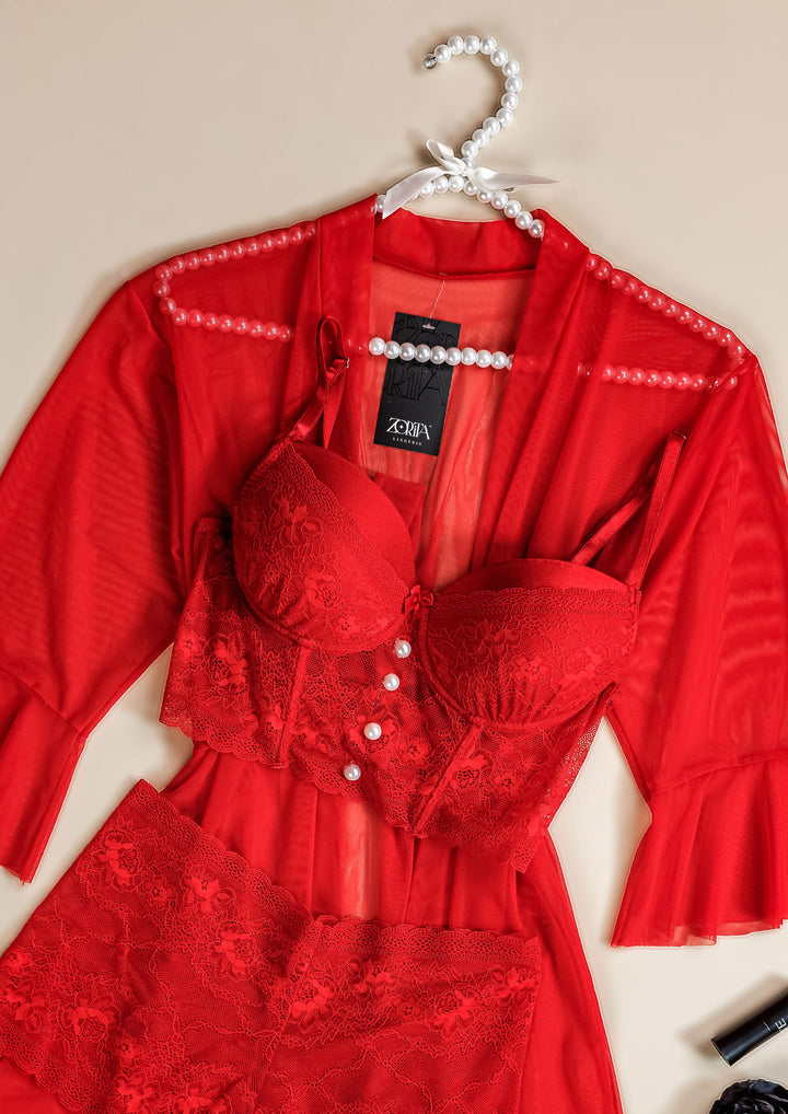 طقم روب دانتيل