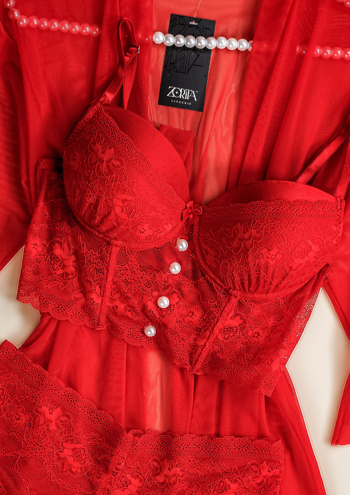 طقم روب دانتيل