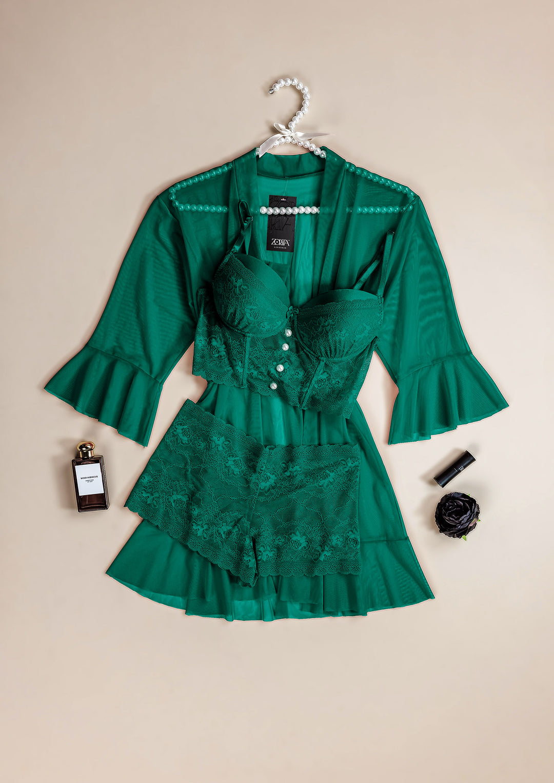 طقم روب دانتيل