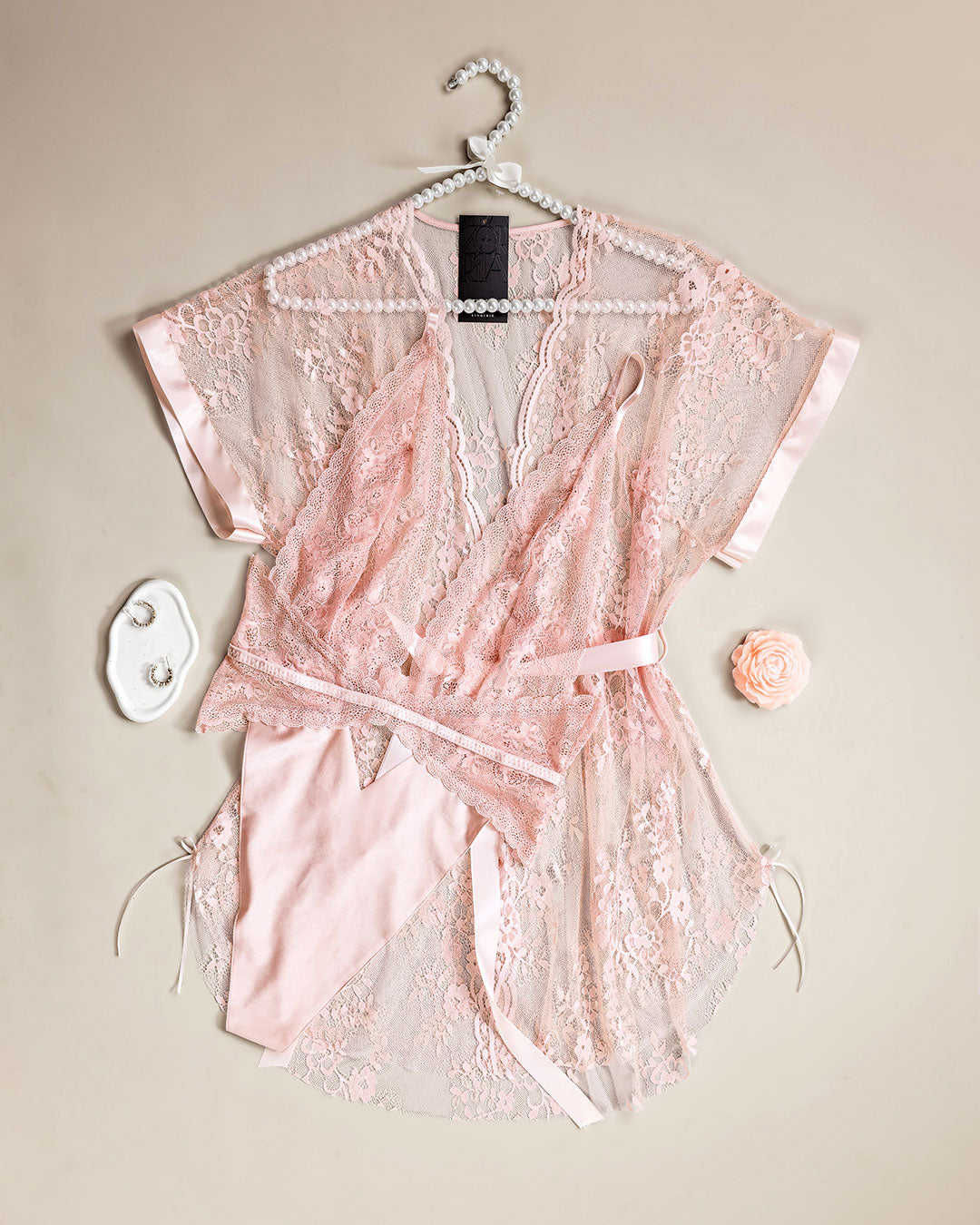 طقم روب و تيدي دانتيل