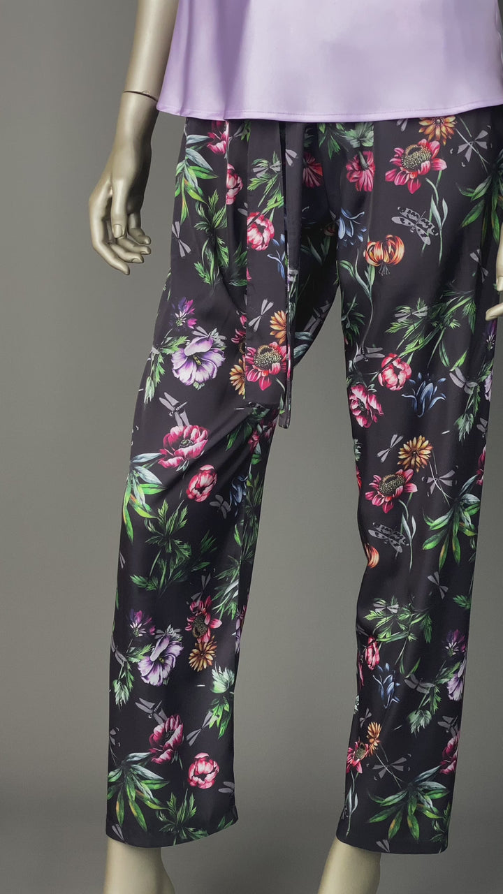 بيجاما ساتان قطعتين