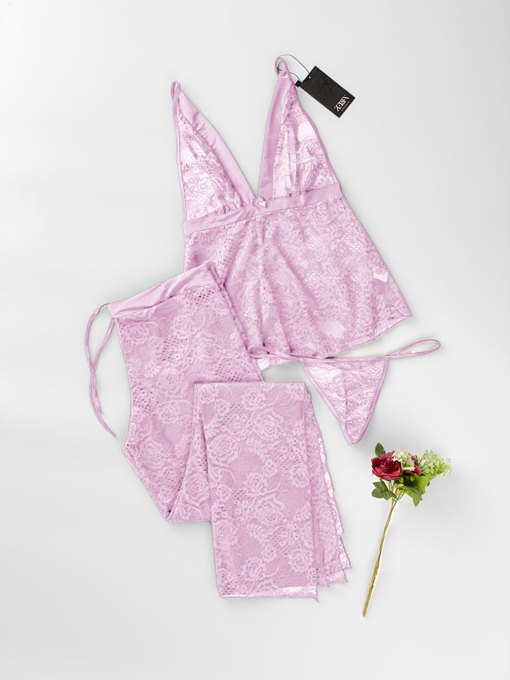 Lace Two-Piece Pajama Set