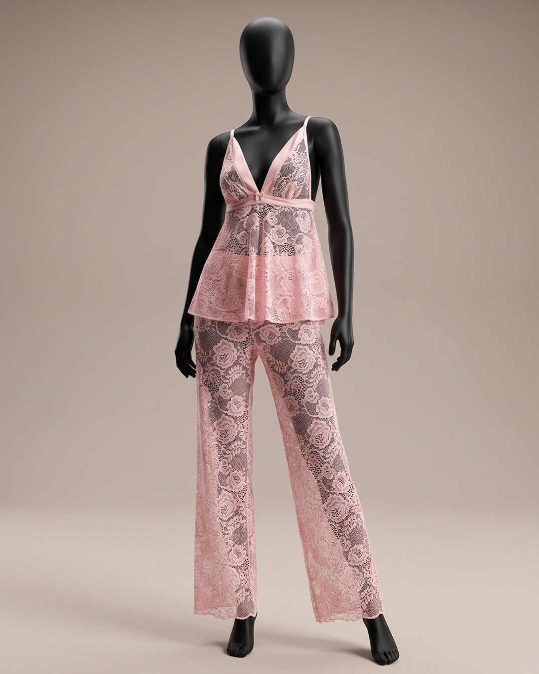 Lace Two-Piece Pajama Set