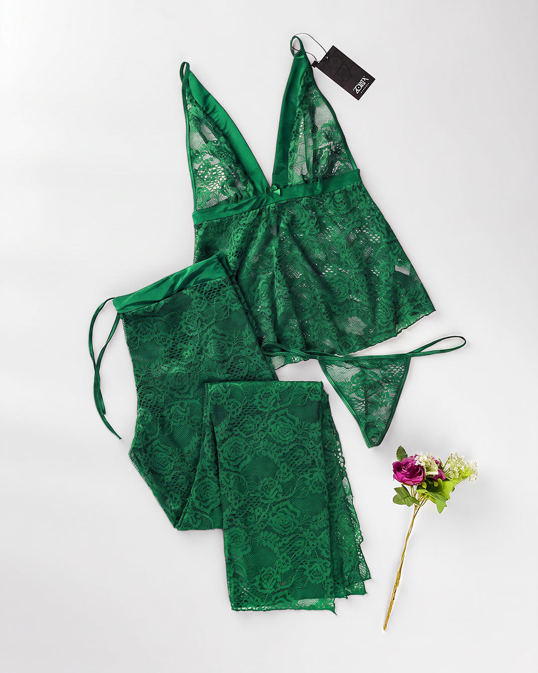 Lace Two-Piece Pajama Set
