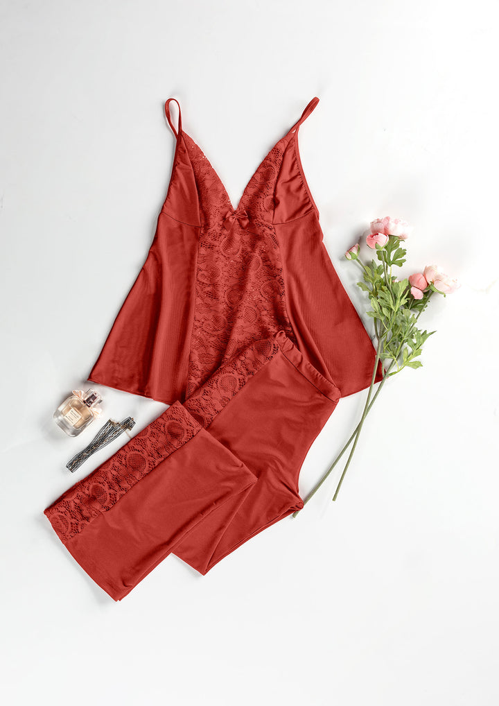 Lace Two-Piece Pajama Set
