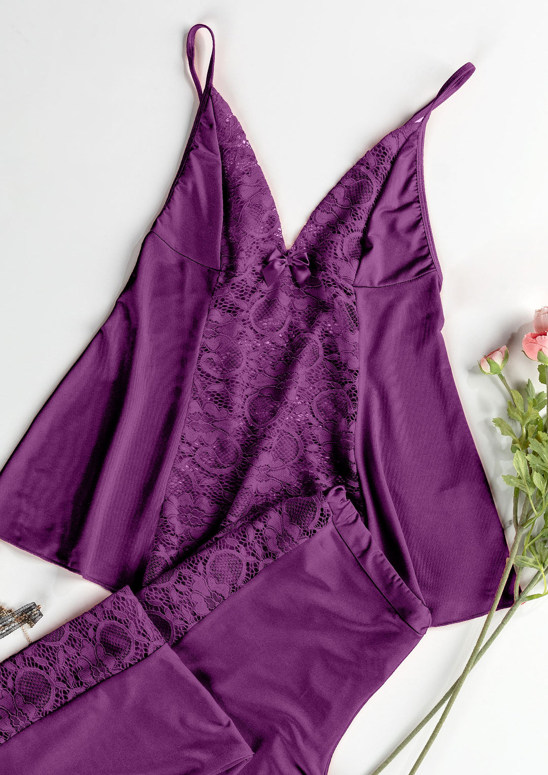 Lace Two-Piece Pajama Set