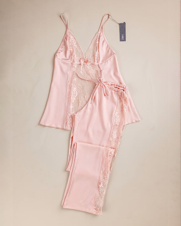 Lace Two-Piece Pajama Set