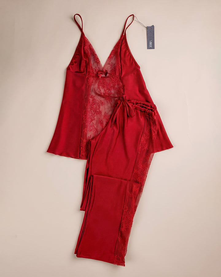 Lace Two-Piece Pajama Set
