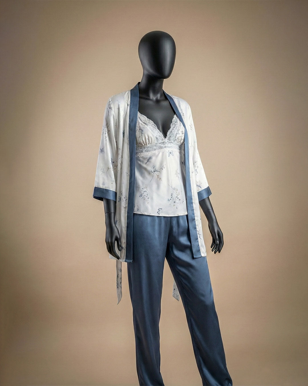 Satin 4-Piece Pajama Set 3450-26