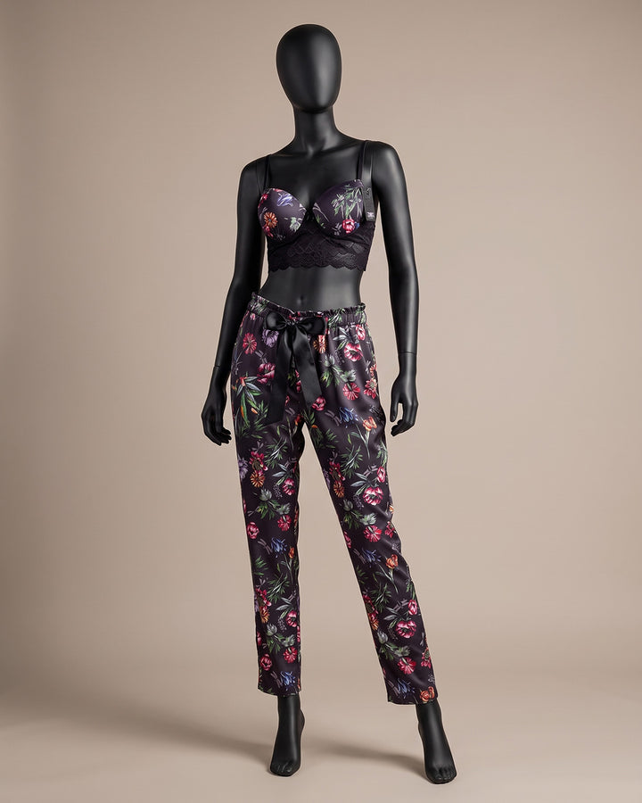 Satin Lace Pajama Set