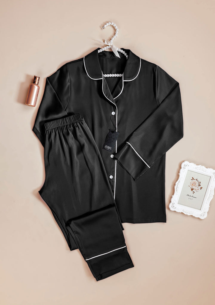 بيجامة ساتان قطعتين 3462-25