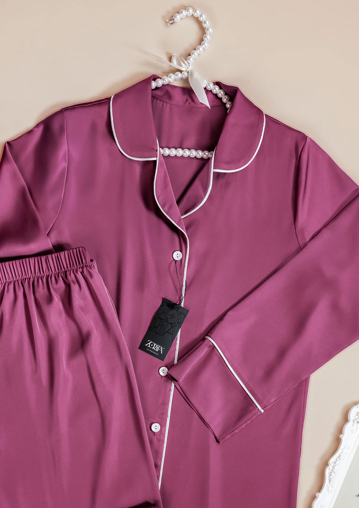 بيجامة ساتان قطعتين 3462-25