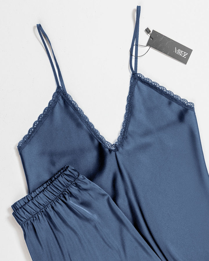 Satin Lace Pajama Set 3473-26
