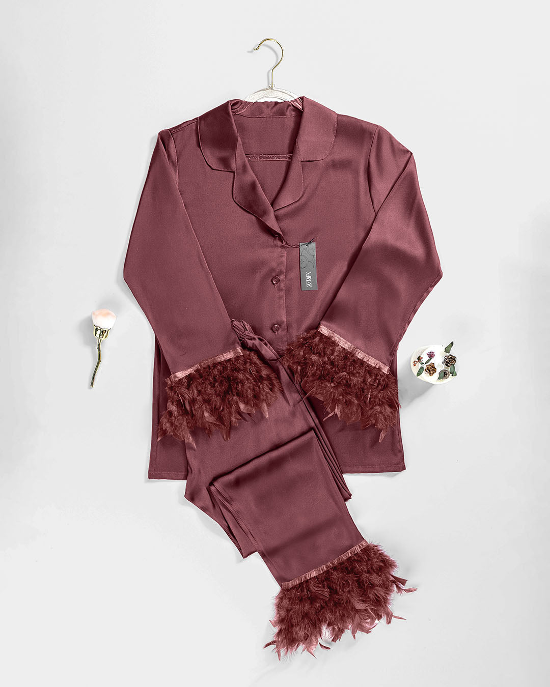 Satin pajama 2 pcs 3475-26
