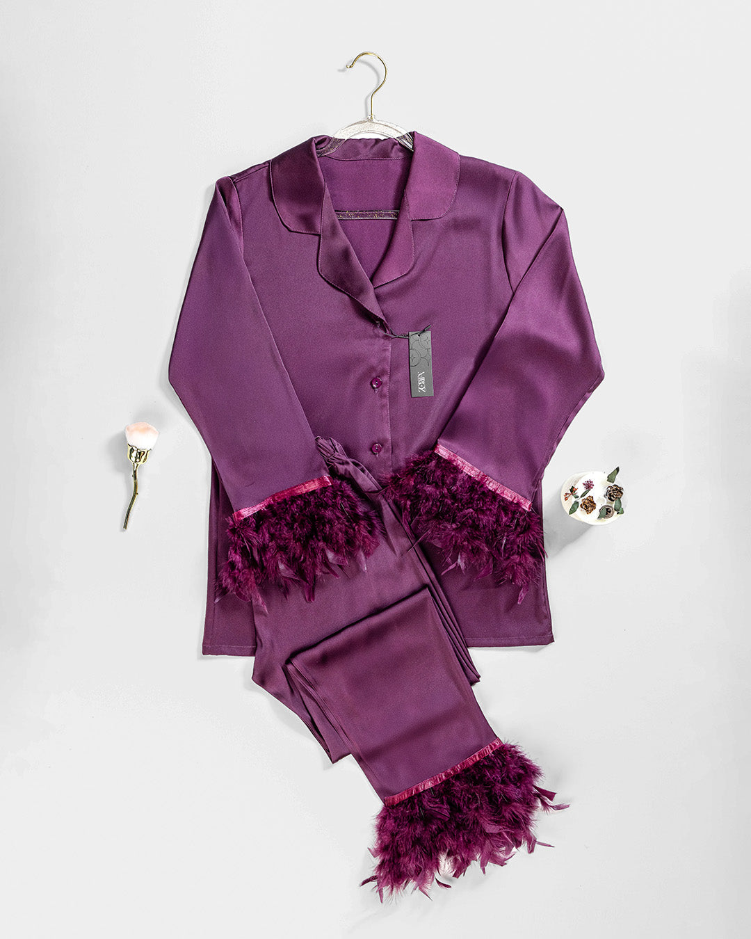 Satin pajama 2 pcs 3475-26