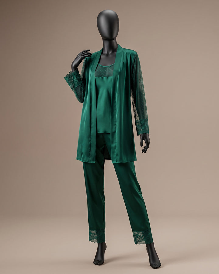 Pajama 3 Pcs Satin
