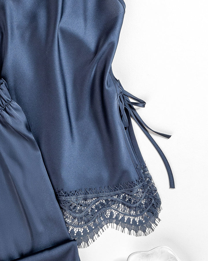 Satin Lace Pajama Set 3479-26