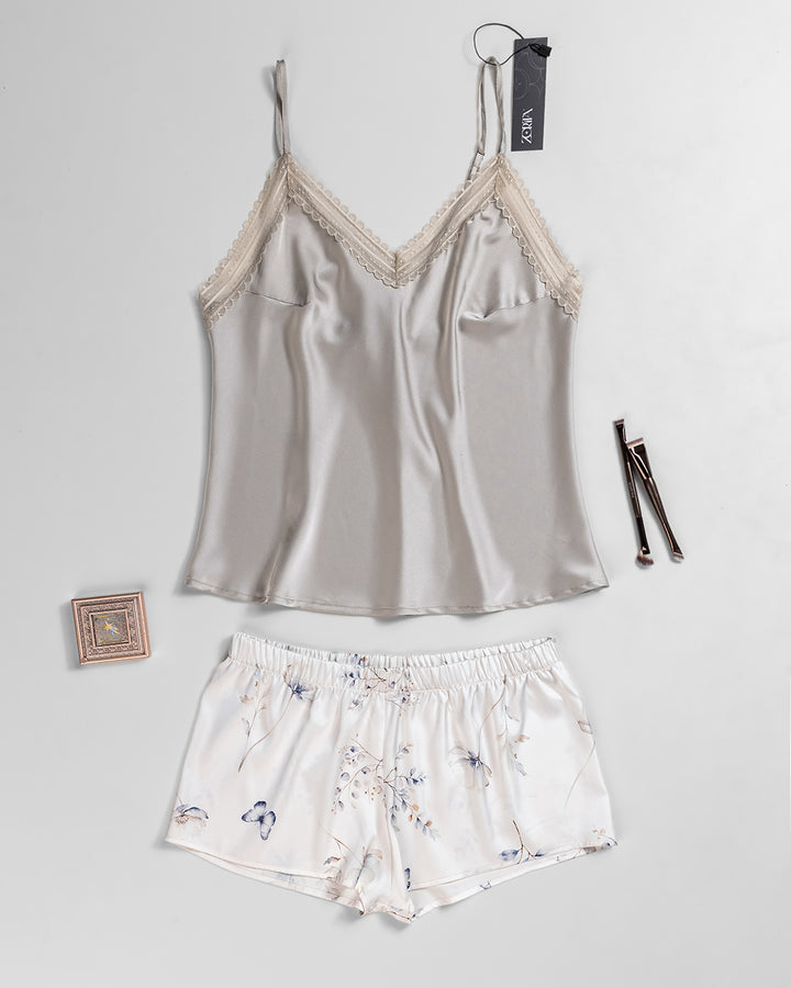 Satin Pajama Short Set 3481-26