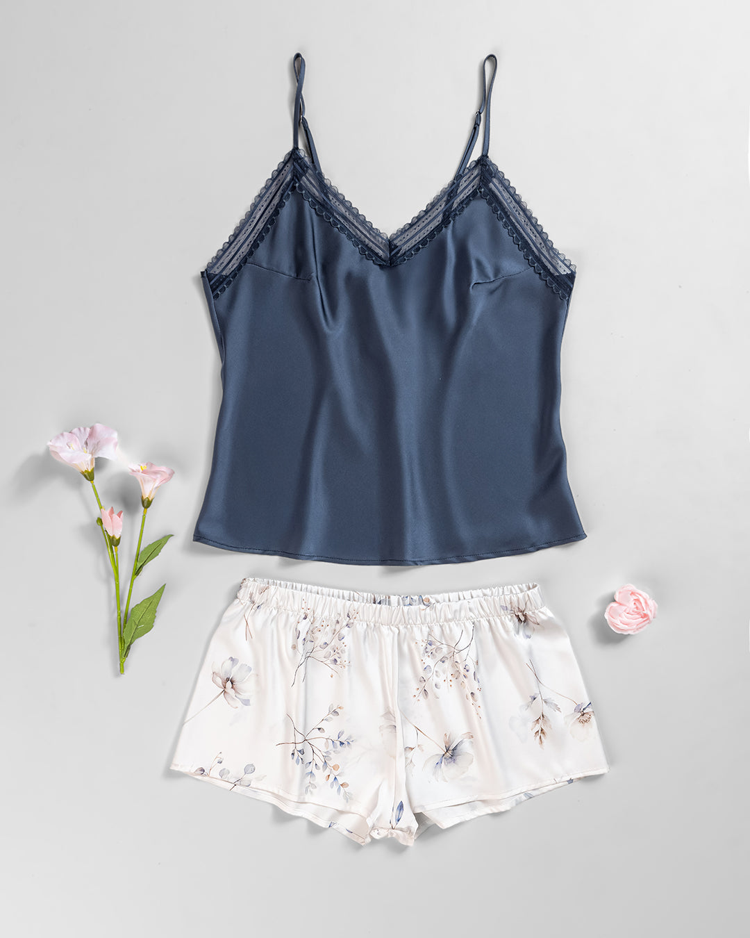Satin Pajama Short Set 3481-26