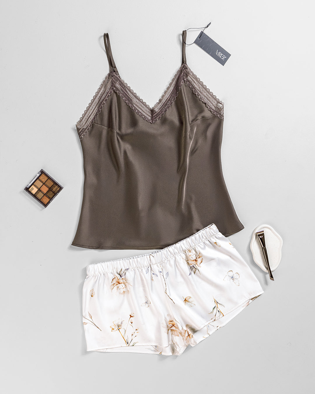 Satin Pajama Short Set 3481-26