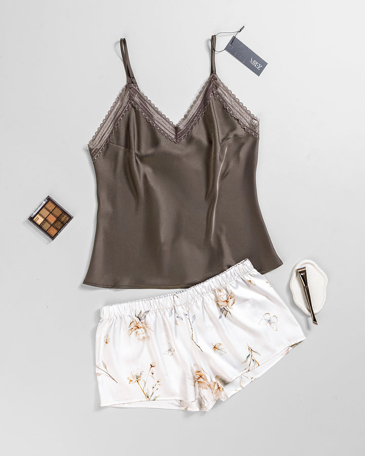 Satin Pajama Short Set 3481-26