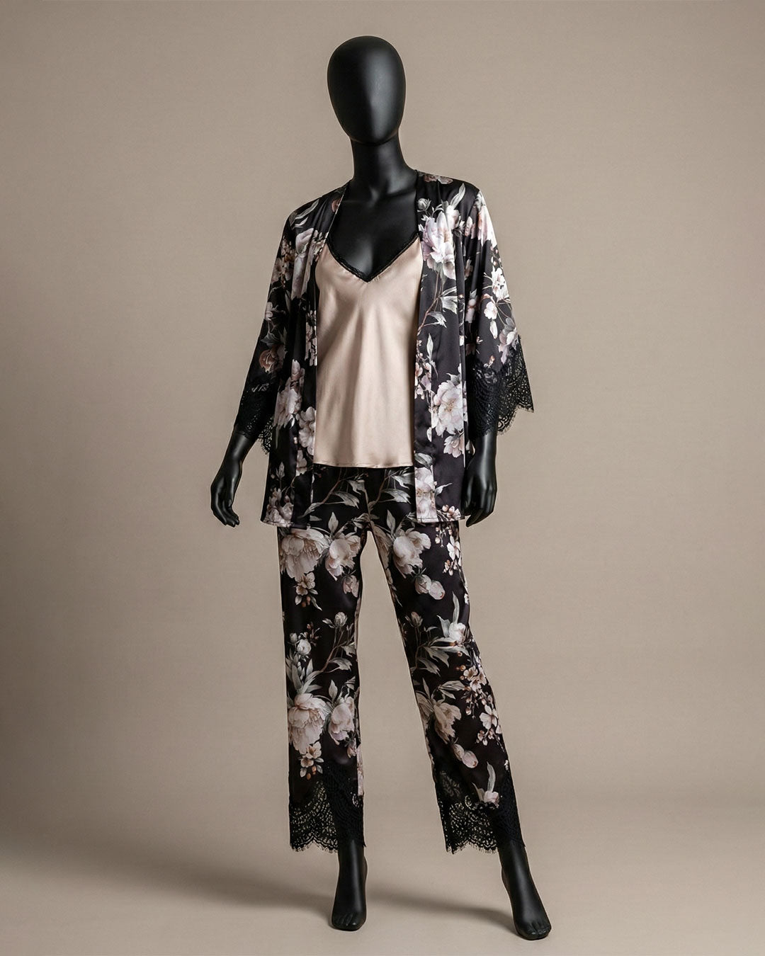 Satin Pajama 3 pcs 3484-26