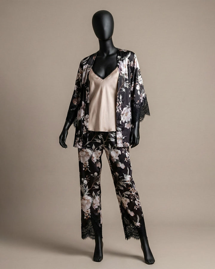Satin Pajama 3 pcs 3484-26