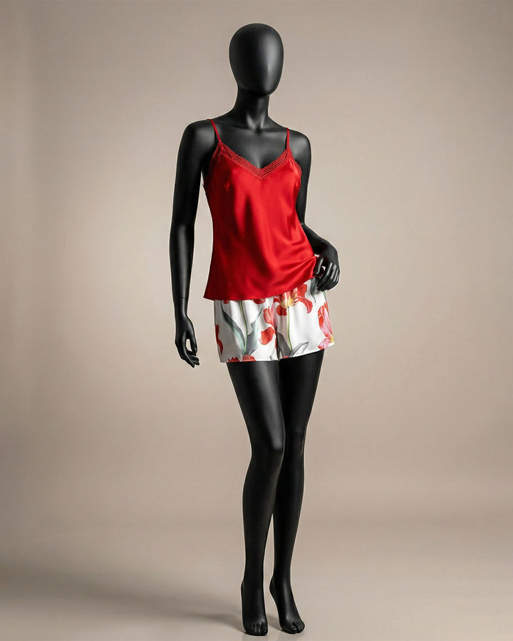 Satin Pajama Short Set 3499-26