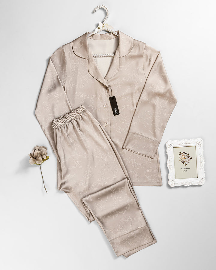 Satin & Lace Pajama Set – 2 Pieces 3512-26
