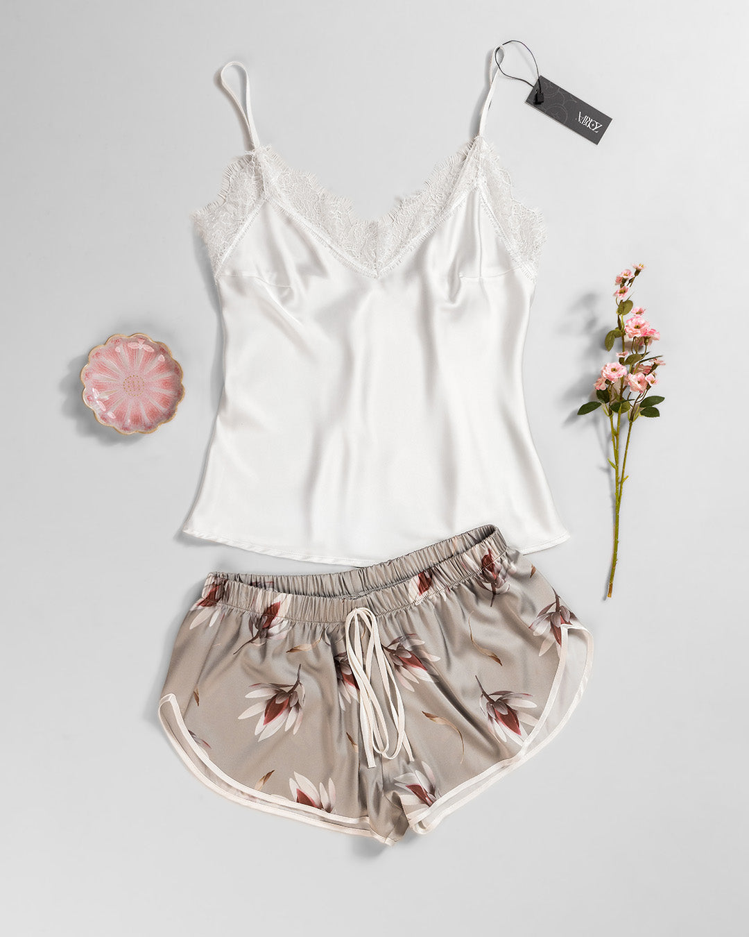 Satin Pajama Short 2 pcs 3513-26