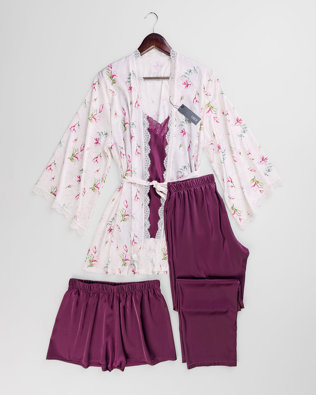 Satin Pajama 4 pcs 3529-26