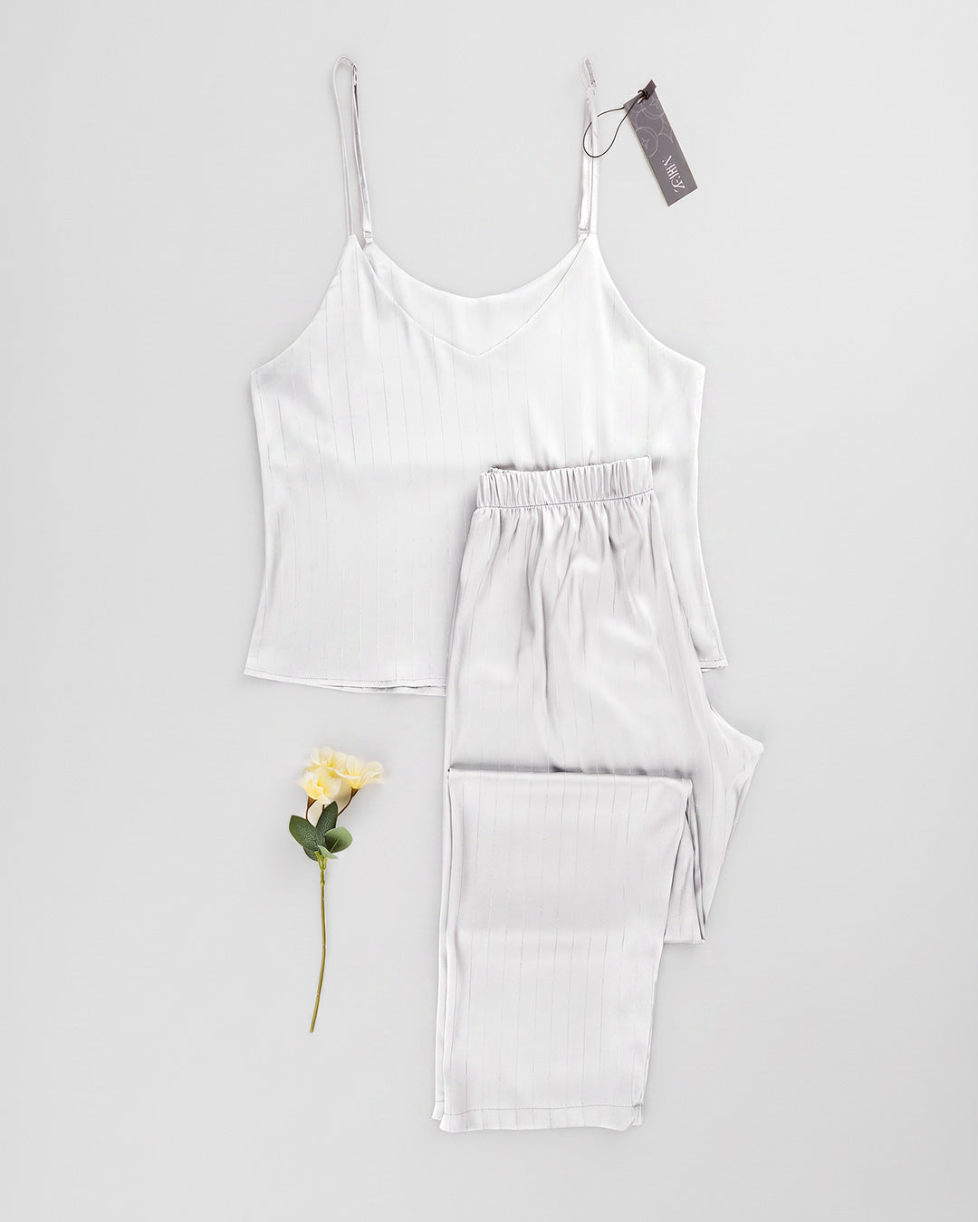 Satin & Lace Pajama Set – 2 Pieces 3536-26