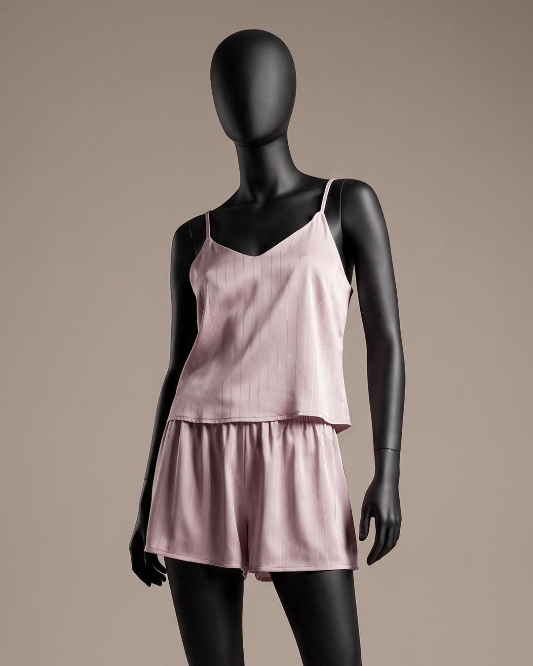 Satin & Lace Pajama Shorts Set 3537-26