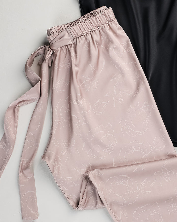 Satin & Lace Pajama Set – 2 Pieces 3540-26