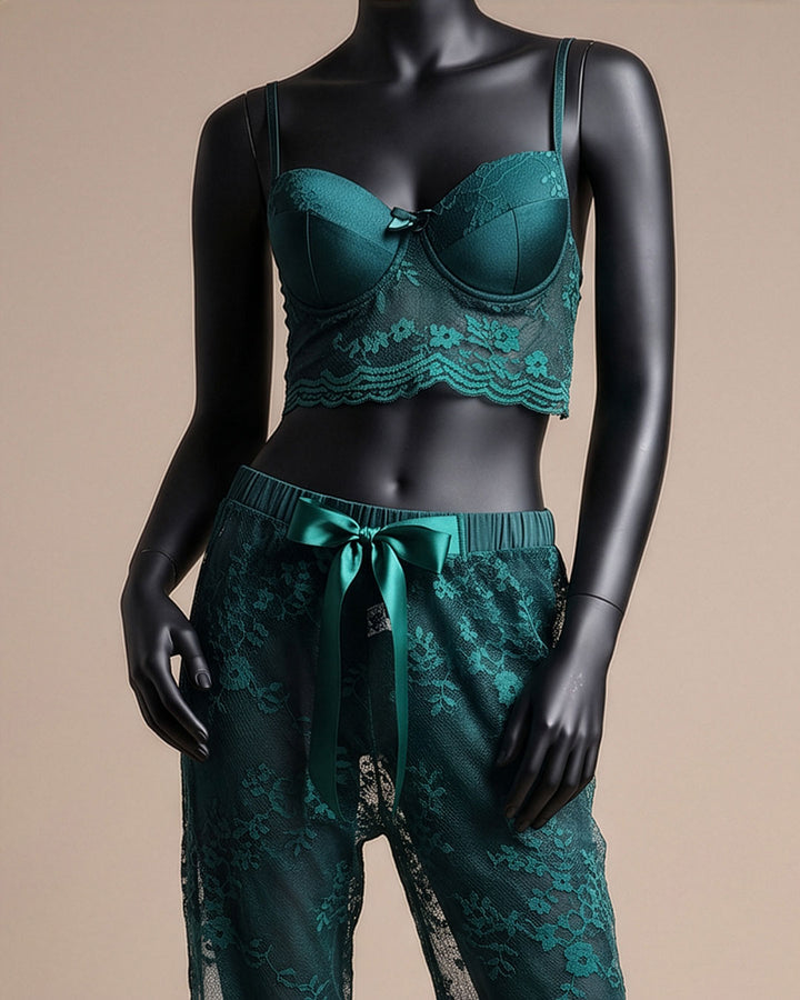 Mesh Stretch Pants Set 4246/1