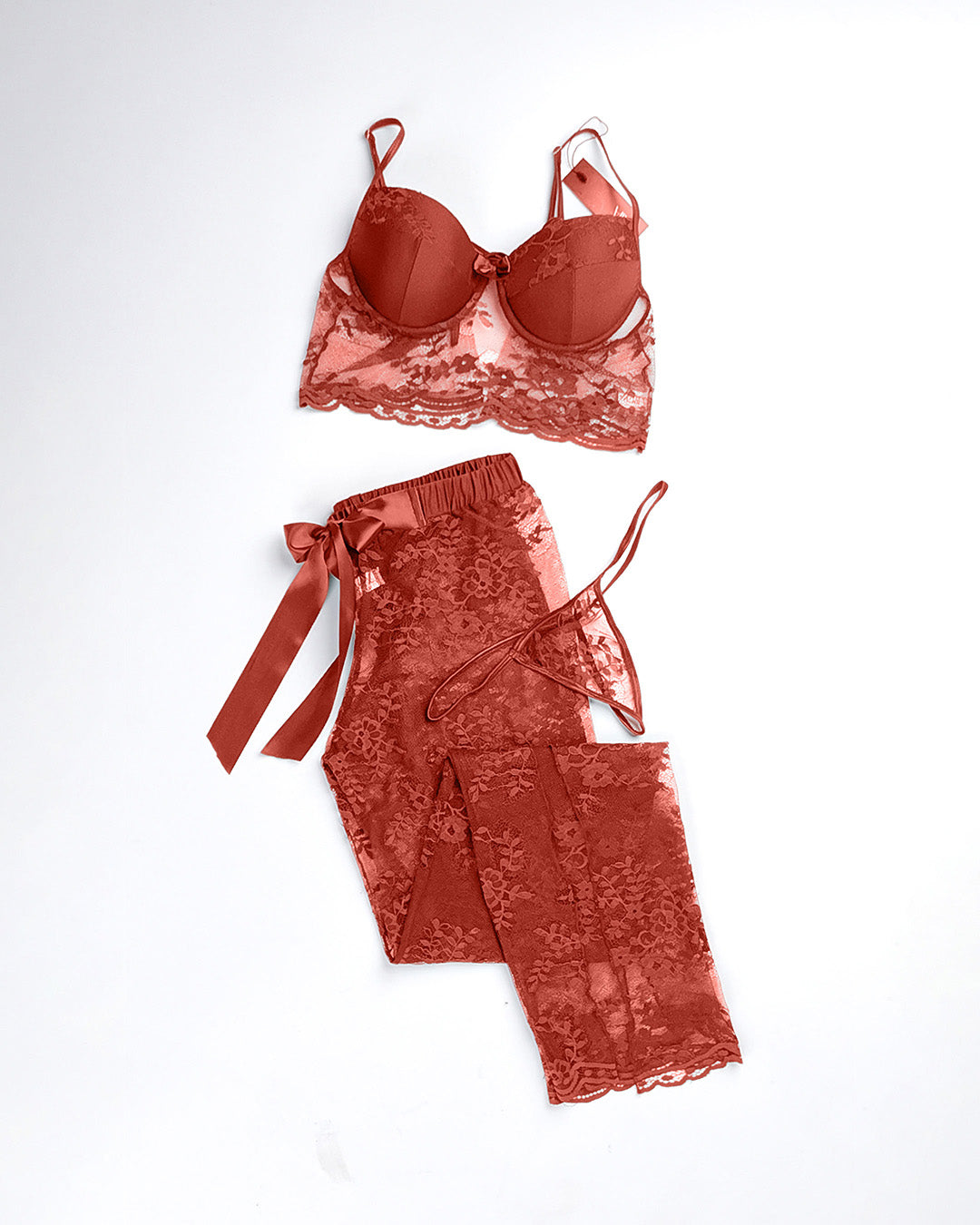Mesh Stretch Pants Set 4246/1