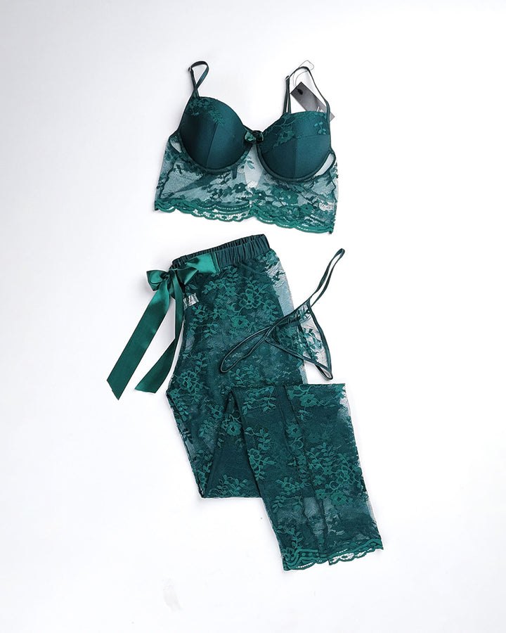 Mesh Stretch Pants Set 4246/1