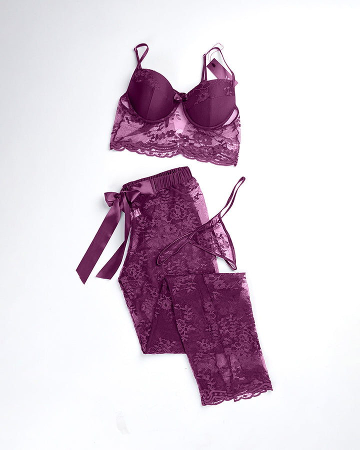 Mesh Stretch Pants Set 4246/1