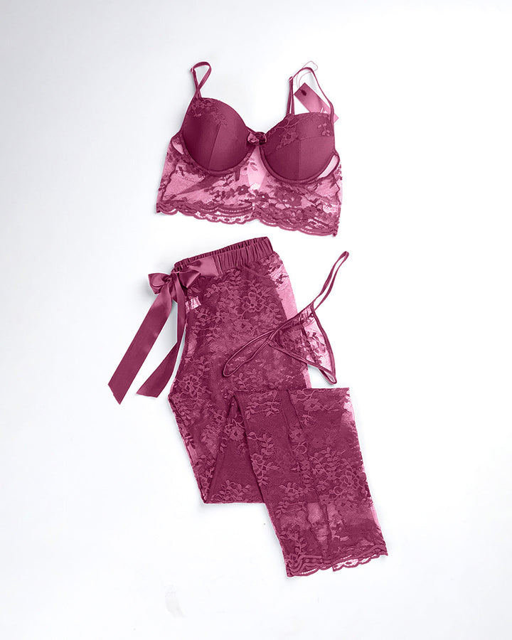 Mesh Stretch Pants Set 4246/1