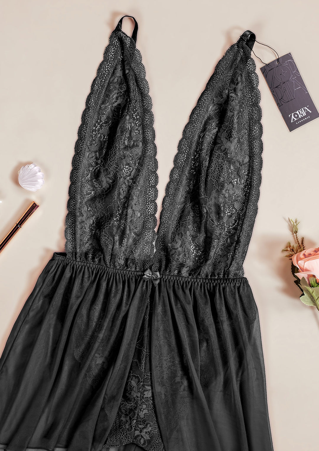 Lace Mesh Babydoll Delight