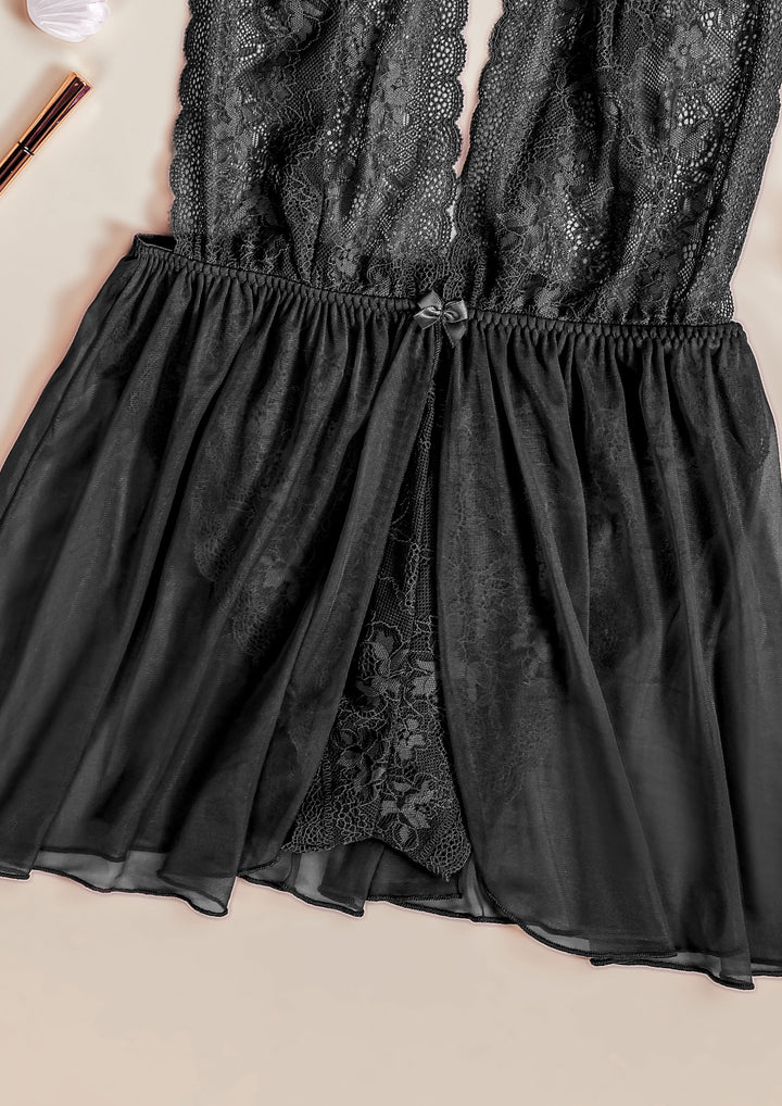 Lace Mesh Babydoll Delight