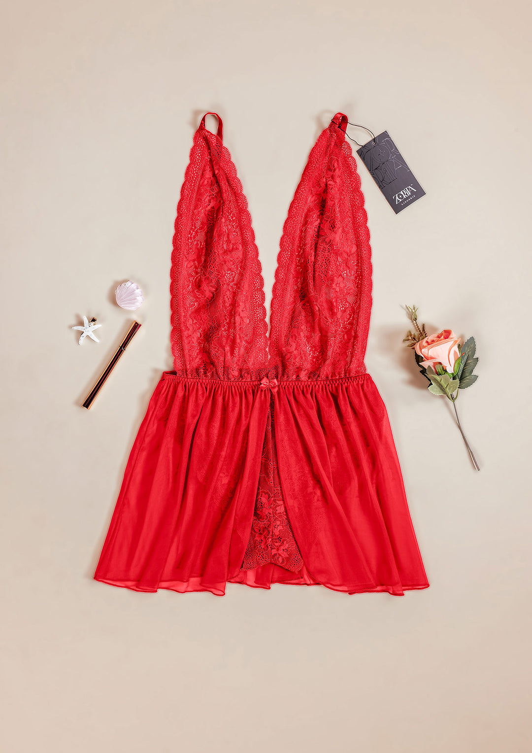 Lace Mesh Babydoll Delight