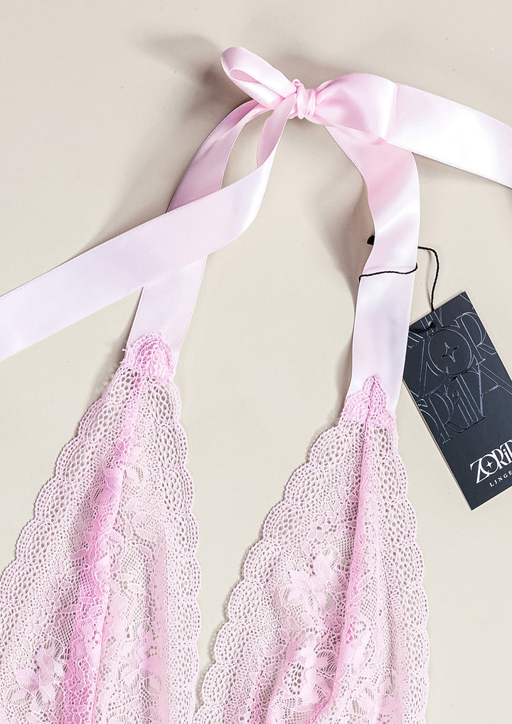 Dotted Mesh Lace Babydoll