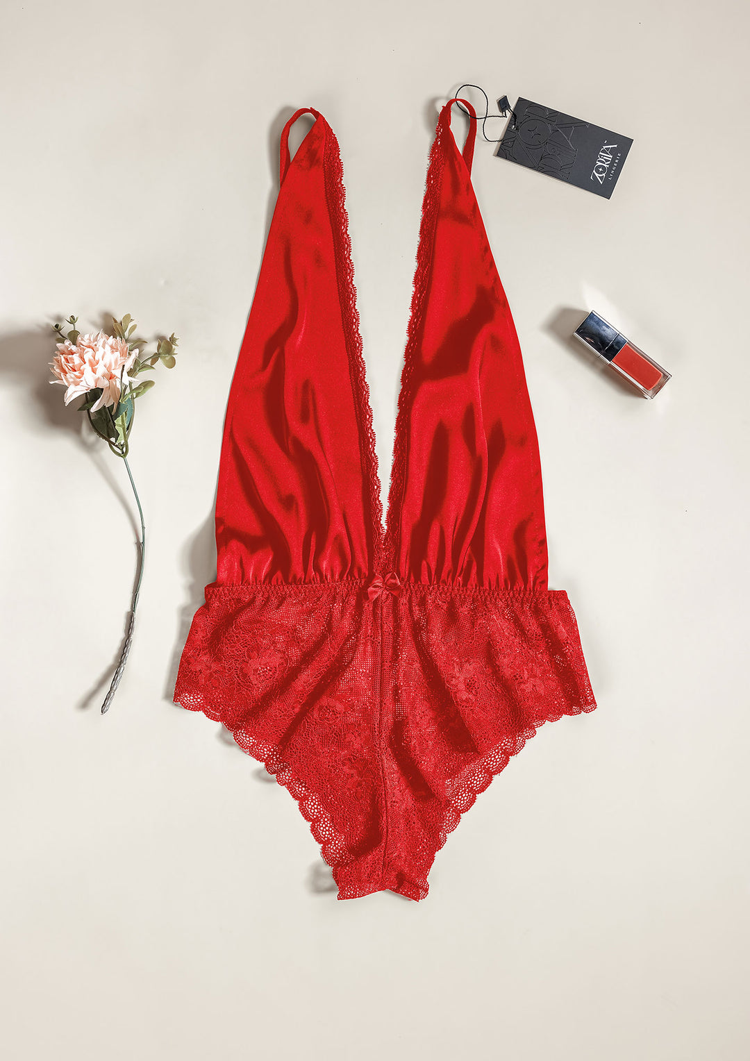 Satin & Lace Teddy Lingerie Zorita Lingerie UAE Satin & Lace Teddy Lingerie Zorita Lingerie UAE